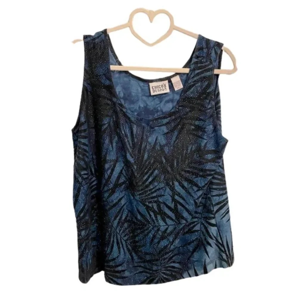 Chico’s beautiful shimmering tank    LTOP445 - Picture 2 of 4